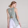 Camicie attive Donna Backless Yoga Running Fitness T-shirt Gilet senza maniche Quick Dry Loose Sport Tee Top Palestra femminile