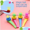 Andra festliga festförsörjningar 6st Pipe Ball Gifts Colorf Magic Blowing Floating Children Toys Favors Birthday Present For Kids Dro Dhzeh