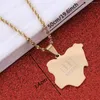 Pendant Necklaces Stainless Steel Nigeria Map Country Maps Nigerians Charm Jewelry
