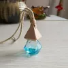 Diamond Car Perfume Bottle Pendant Empty Bottle Air Freshener Perfume Fragrance Diffuser Empty Glass Bottle Portable Pendants