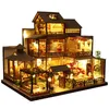 ドールハウスアクセサリーest diy木製ドールハウス日本の建築ドールドールハウスミニナチュール子供のための家具玩具
