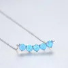 Chains Fashion Necklace Women Silver 925 Opal 4mm Opals Sterling Secklace Fine Jwelry Wedding Gift