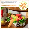 Декоративные цветы 20 шт. Сюмирование листья моделирование Морковь Пасхальные украшения представляют украшения овощи