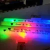 Other Festive Party Supplies LED Glow Sticks Foam Customized Personalized Flashing Light Up Batons Wands In The Dark Wedding 230504