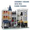 Blocks City Center Assembly Square Building Bricks Modelo Streetview Children Toy Birthday Presente de Natal Compatível 10255 230504