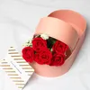 Emballage cadeau berceau en forme de papier boîte à fleurs bouquet seau saint valentin rose cadeaux floraux présent emballage bébé douche bricolage décorations