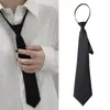 Bow Ties Kids School Elastic Tie Solid Color Wedding Boys Girls Neck Barn Dekorativ Lång mager uniform Knut gratis