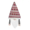 Kerstdecoraties Gnome Tree Topper Zweedse Tomte Plush Santa Gnomes gebreide sneeuwvlok Hat Xmas Huis Home Decor 101a