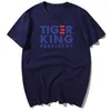 Męskie koszule Tiger Tiger King Joe Exotic for Prezydent Drukuj T-shirty Mężczyźni Summer Bawełna Koszulka z krótkim rękawem Harajuku Streetwear