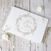 Autre événement Fourniture de fête de mariage Fleurs d'or de mariage White 38 feuilles de livre d'or personnalisé alternative pour décoration A4 Album P O Mariage Gift 230504