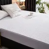 Almohadilla de colchón impermeable espesar Protector respetuoso con la piel sábana ajustable duradera cubierta de cama alfombrilla de látex 150x200 180x200 160x200 230503
