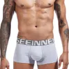 Boxer roupa interior dos homens cuecas de algodão masculino puro calcinha shorts roupa interior boxer briefs algodão sólido clássico