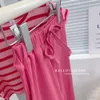 Zestawy odzieży Summer Pink Pants T Shirt Dziewczyny Dziewczyny School Mundlid 2 -Place Child Outfits Kui garnitury dla nastolatków 230504