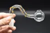 high quality thick glass oil burner pipe glass pipes male female 14mm 18mm oil burner for bubbler water pipes bong