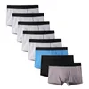 Slips Hommes Boxer noir hommes culottes sous-vêtements respirant Sexy mâle Boxer solide caleçon sous-vêtement confortable hommes boxeurs 230503