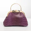 حقائب اليد المسائية للنساء Cocodrilo Estampado Clutch F0 SAC A Femme Maint Luxury Designer Bease Basium Bag Bag Counter