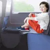 Interieur accessoires auto reisbed kinderen slapen opblaasbaar voet kussen lange vlucht hoge snelheid comfortabel slaapgereedschap met u-shape kussen