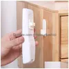 Bathroom Shelves 2 Pairs Sticky Hook Set For Air Conditioner Tv Remote Control Strong Hanger Plastic Key Wall Racks Holder Home Orga Dh0Et