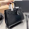 Designer Hand bag 2023 New Fashion Genuine Leather Tote Bag Organ Bag Classic Crocodile Pattern Cowhide Handheld Women Bag One Shoulder Crossbody Bag