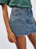 Rokken dames zomer denim rok mode sexy mini rokster dezelfde stijl korte jeans rok s2xl drop 230504