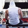 Mens Tank Tops Muscle Guys Brand Gym Hooded Top Fitness Hoodies men Sleeveless Shirt Sweatshirts Singlets Men Stringer Vest man 230504