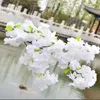 Decorative Flowers 2023 6Pcs Artificial Cherry Blossom Silk Branches For Home Garden Wedding Party Event Spring Decor