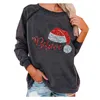 Sweats à capuche pour femmes Chic Lettre Tear Print Tees Shirt Femmes D'été O Cou À Manches Longues En Coton Léger T-Shirts Casual Vintage Tshirt Tops