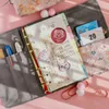 Notepads تصميم النسيج الفاخرة A6 A5 دفاتر فضفاضة الأوراق المجلات المجلات دوامة المذكرات المذكرات Planner 90Sheets School School 230504