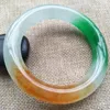 Pulseira 57-60mm Certificada (grau A) Green Jadeite Jade Pulseira