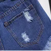 Женские шорты Женщины летние шорты разорванные джинсы с высокой талией обычная черная сексуальная джинсовая джинсовая джинсовая женщина с дырой одежды xl 4xl 5xl 230504