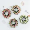 装飾的な花ペーニーラウンドリース人工花輪ハングドア結婚式のホームパーティーの装飾のための完璧な品質シミュレーションガーランド