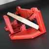 Zaag 1214inch Boîte à mitre de scies à charpentier réglable 0/22,5/45/90 Plaides de coupe en plastique en plastique pour la ligne de plâtre à bande en bois