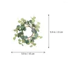 Decorative Flowers 2 Pcs Norse Gifts Mini Pine Wreaths Crafts Berry Twig Wreath Scented Candles Holder