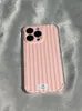 Designer Silicone Phone case Simple Stripe Suitable for iPhone 14 13 12 Pro max 12 14plus Soft shell Anti-fall phone case