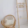 Organization 3Pcs Rattan Clothes Hanger Style Kids Garments Organizer Rack Children Hanger Kids Room Decoration Hanger for ClothesABUX