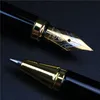 Fountain Pens Golden text custom engraved Office school commemorate gift full metal pen Student writing Roller stationery 230503