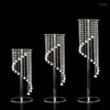 Decorative Flowers 10pcs Crystal Flower Decoration Rack Wedding Table Bouquet Centerpieces Acrylic Plinth Stand Birthday Party Cake Candy