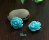 Fiori decorativi 30pcs Schiuma artificiale Rose Heads Flower Per bouquet fai da te Home Wedding Teal Touch Regalo di San Valentino