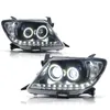 LED-dubbelbalkslinsstrålkastare för Toyota Hilux 2005-2011 Uppgradering Höjdpunkt Framljus Kör signalstrålkastare