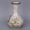 Vazolar Çin Famille Gül Çatlakları Porselen Qing Qianlong Nar Tasarım Vazo