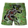 Herren Shorts 2023 Sommer Mode Aborigines Indigene Schildkröte Dot Malerei Kunst 3D-Druck Herren Lässig Strand Cool