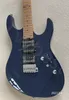 STOCK!Electric Guitar Dark Blue Finished Roasted Maple Neck And Fingreboard Dots Inlay Split Mini Switch Ball End Stainess Steel