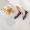 Sandals 2023 Summer Women Casual Breathable Flats Female Soft Bottom Jelly Shoes Walking