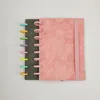 Notatniki grzybowe otwór a5 luźne liście notebook Zestaw okładki Zestaw DIY Notatnik z elastycznym paskiem wiążą
