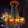 Pendant Lamps Music Restaurant Plant Light Creative Flower Bar Personality Clear Floral Lighting El Banquet Hall Chandelier