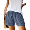 Damen Shorts Frauen Casual Hohe Taille Lace-Up Lose Kurze Hose Sommer Mode Einfarbig Einfache Tasche Chic Hight Street Woman Wear