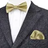 BF15 Solid verificado Gold Amarelo Mens Amarelo Tuxedo Tuxedo Busca Bow