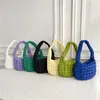 Bolsas de noite estilo coreano feminino nuvem clara plissada de ombro de inverno color cor de algodão acolchoado de algodão feminino axila macia