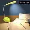 Bordslampor nattljus batteridriven fällbar lampbok ledde ögonskydd skrivbord sovrum sovrum studie läsning