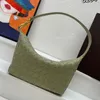 Hobo Knoten Achseltasche schlichte Handtaschen Geldbörse Damen Umhängetaschen aus echtem Leder Reißverschluss Hand Clutch Hand Geldbörsen Goldene Hardware